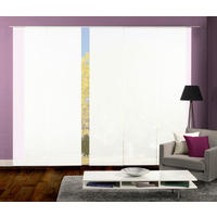 FLÄCHENVORHANG ROM, 5-TLG.  5 Stück  halbtransparent   60/245 cm  - Weiß, MODERN, Textil (60/245cm)