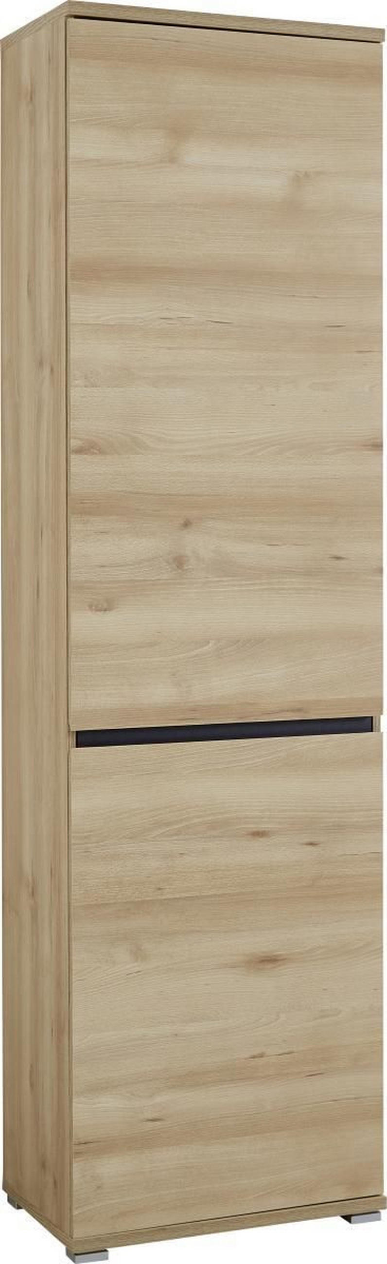 GARDEROBENSCHRANK  in 54/200/40 cm  - Anthrazit/Buchefarben, Basics, Holzwerkstoff (54/200/40cm) - Carryhome