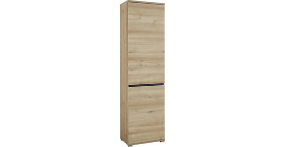 GARDEROBENSCHRANK 54/200/40 cm - Anthrazit/Buchefarben, Basics, Holzwerkstoff (54/200/40cm) - Carryhome