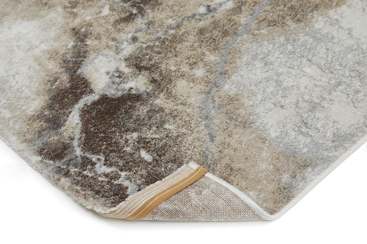 WEBTEPPICH 120/170 cm Mora Marmor Creme  - Creme, KONVENTIONELL, Kunststoff/Textil (120/170cm) - Novel