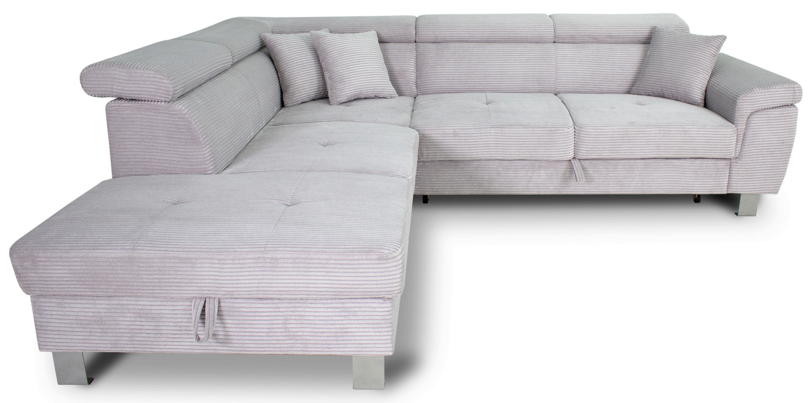 Xora ROHOVÁ SEDAČKA, textil, světle šedá