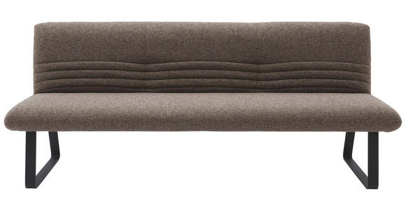 SITZBANK 221/90/70 cm Flachgewebe Olivgrün, Graubraun - Graubraun/Schwarz, Design, Textil/Metall (221/90/70cm) - Dieter Knoll