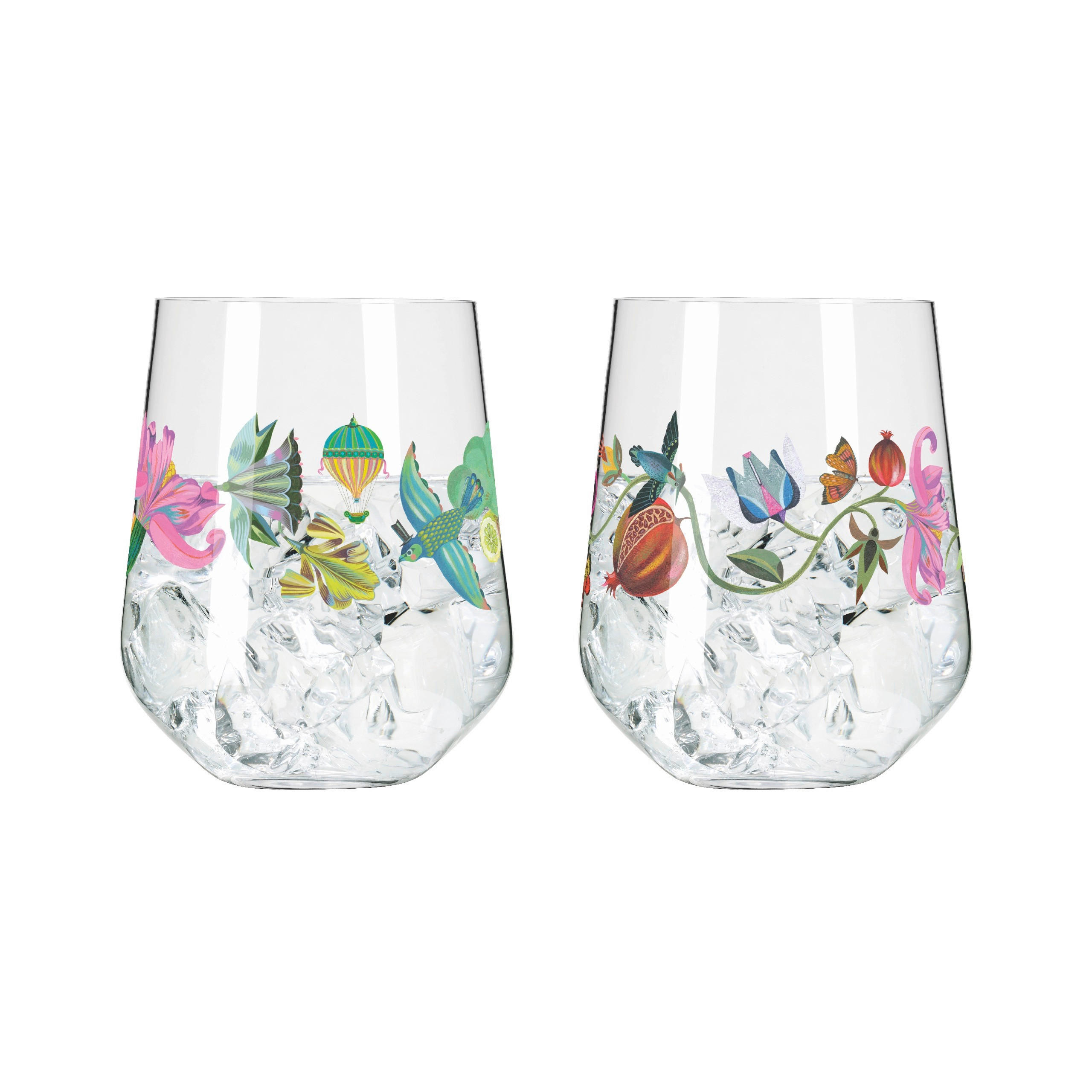 GINGLAS 710 ml 2-teilig  - Multicolor, LIFESTYLE, Glas (10,2/12,4/10,2cm) - Ritzenhoff