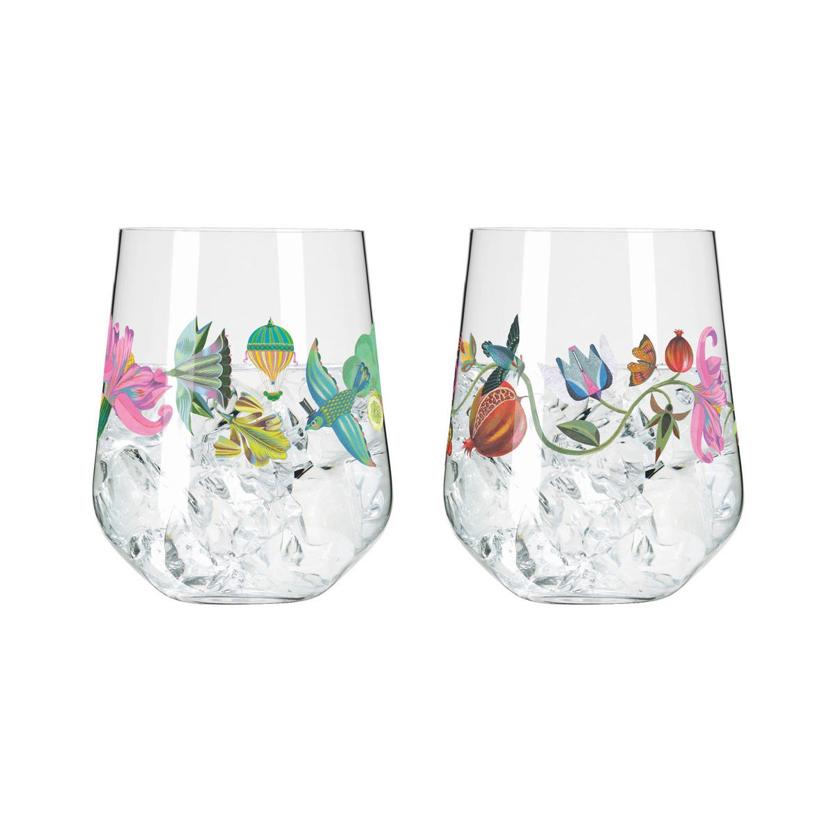 GINGLAS 710 ml 2-teilig  - Multicolor, LIFESTYLE, Glas (10,2/12,4/10,2cm) - Ritzenhoff