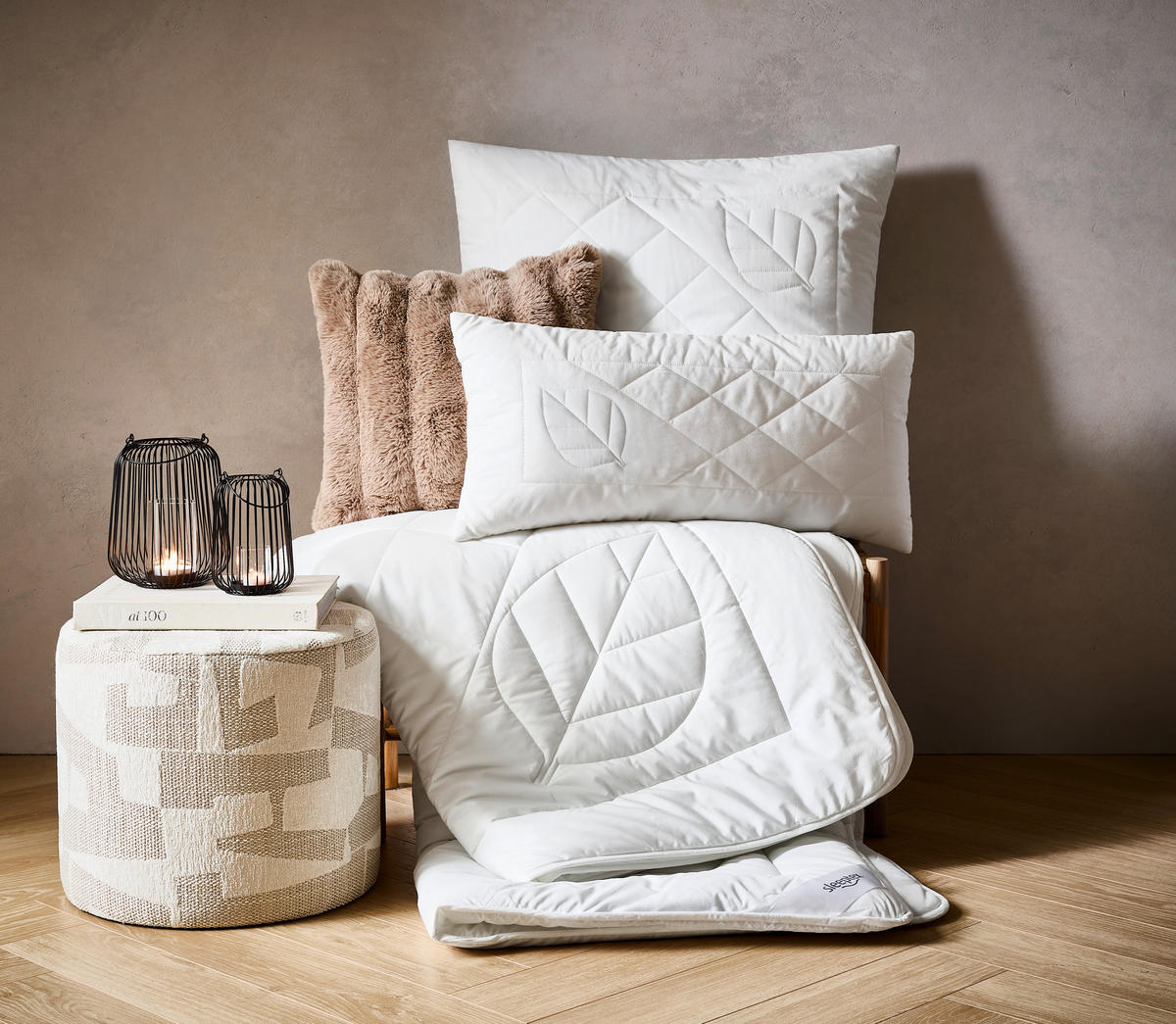 CELOROČNÍ PŘIKRÝVKA, 135/200 cm, polyester, lyocell - bílá, Konvenční, textil (135/200cm) - Sleeptex