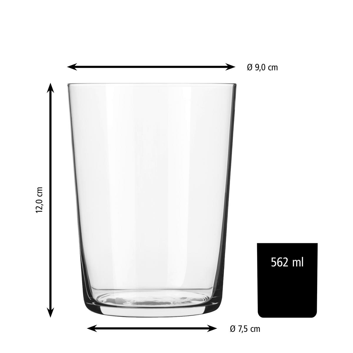 GLÄSERSET CIDRA  12-teilig  - Klar, Basics, Glas (9/12cm)