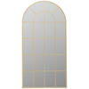 WANDSPIEGEL 100/200/2,5 cm    in Freiform  - Goldfarben, LIFESTYLE, Glas/Holzwerkstoff (100/200/2,5cm) - Landscape