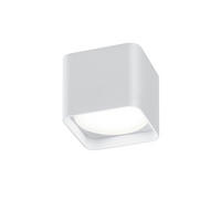 LED-DECKENLEUCHTE Dora 10/10/8,5 cm   - Weiß, KONVENTIONELL, Glas/Metall (10/10/8,5cm) - Helestra