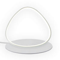 LED SVJETILJKA STOLNA 5086 ROMEO  - bijela visoki sjaj/crna, Design, metal/plastika (25cm)