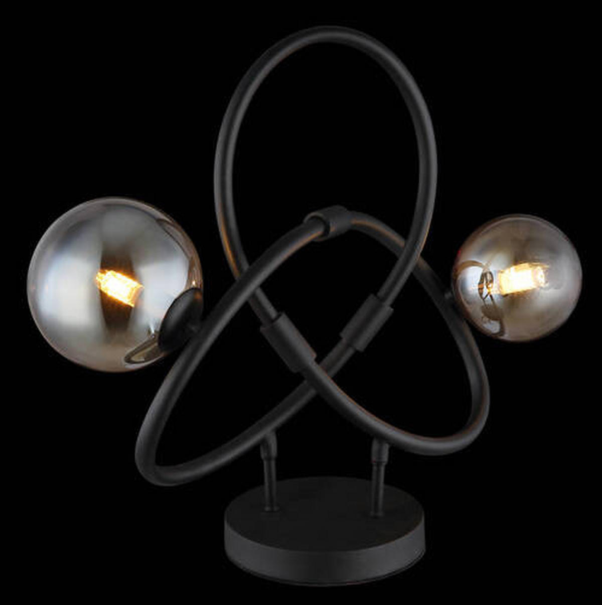 NAMIZNA LED-SVETILKA     46/15/38,5 cm          - črna/prozorno, Design, kovina/umetna masa (46/15/38,5cm) - Globo