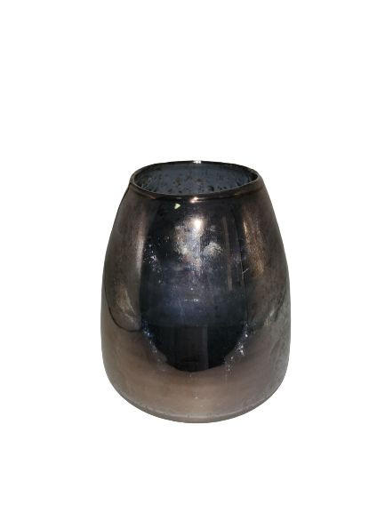 TEELICHTGLAS - Grau, Trend, Glas (17,5/21cm)