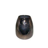 TEELICHTGLAS - Grau, Trend, Glas (17,5/21cm)