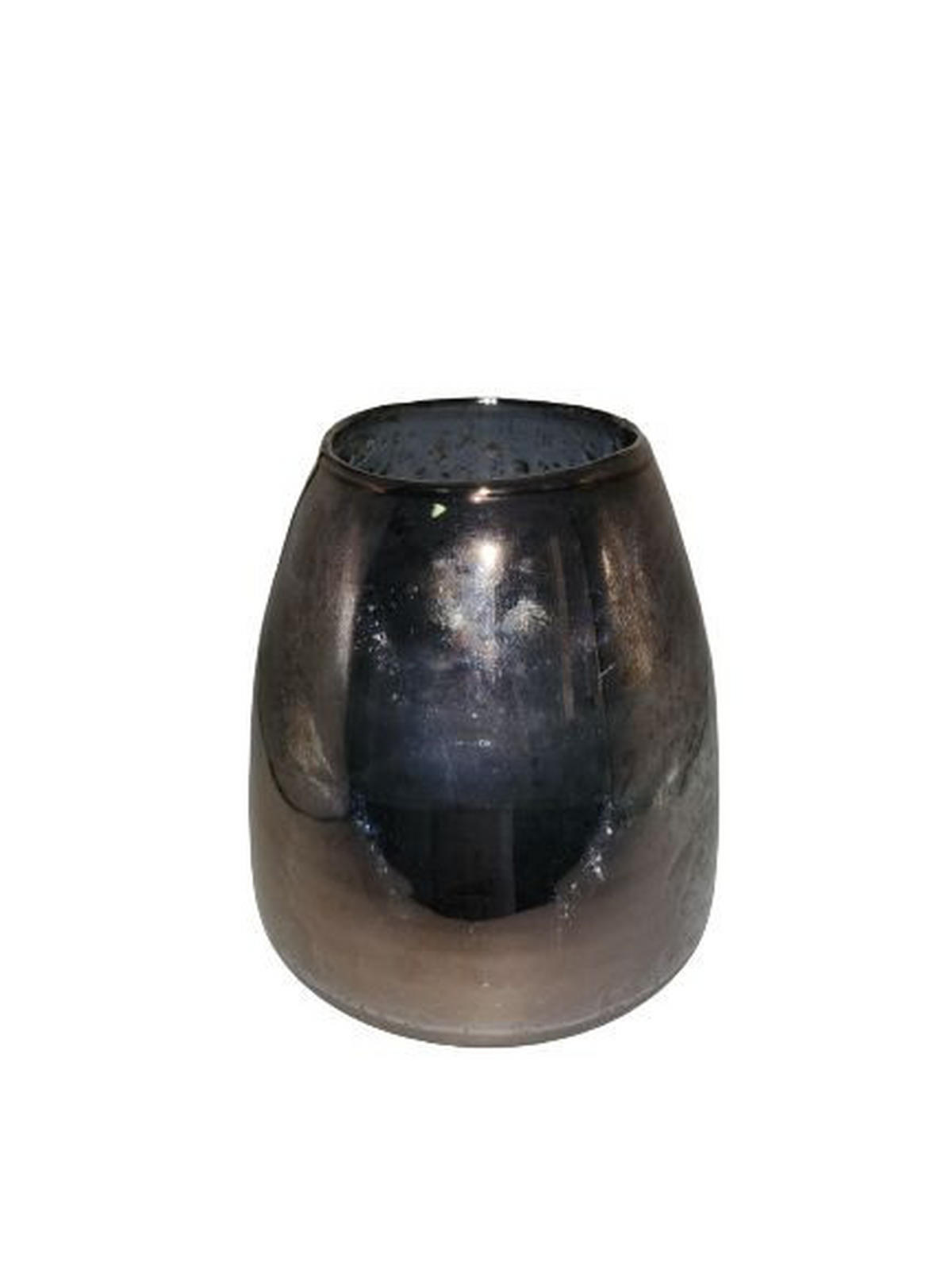 TEELICHTGLAS - Grau, Trend, Glas (17,5/21cm)