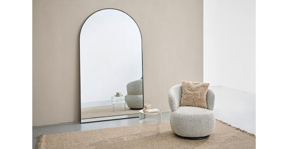 WANDSPIEGEL 120/210/2,5 cm    in  - Schwarz, Trend, Glas/Holzwerkstoff (120/210/2,5cm) - Xora