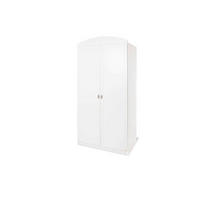 BABYKLEIDERSCHRANK PINOLINO LAURA  - Alufarben/Weiß, Trend, Holzwerkstoff/Kunststoff (91/192/57cm) - Pinolino