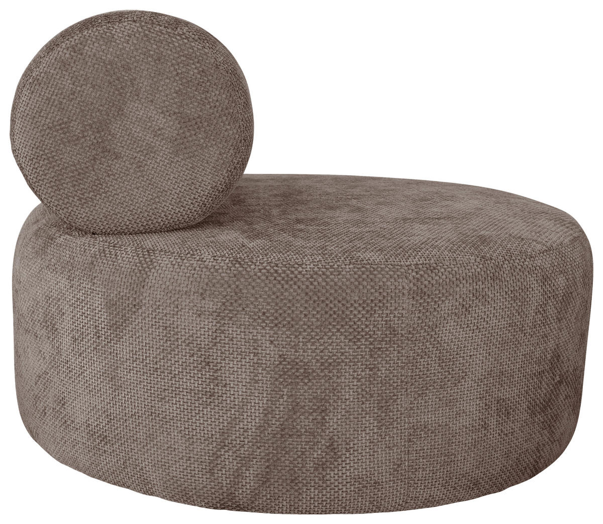 SESSEL in Struktur Hellbraun  - Hellbraun/Schwarz, Basics, Textil/Metall (88/70/88cm) - Livetastic