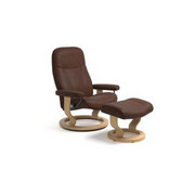 RELAXSESSELSET in Holz, Leder Braun, Naturfarben - Naturfarben/Braun, Natur, Leder/Holz (72/94/70cm) - Stressless