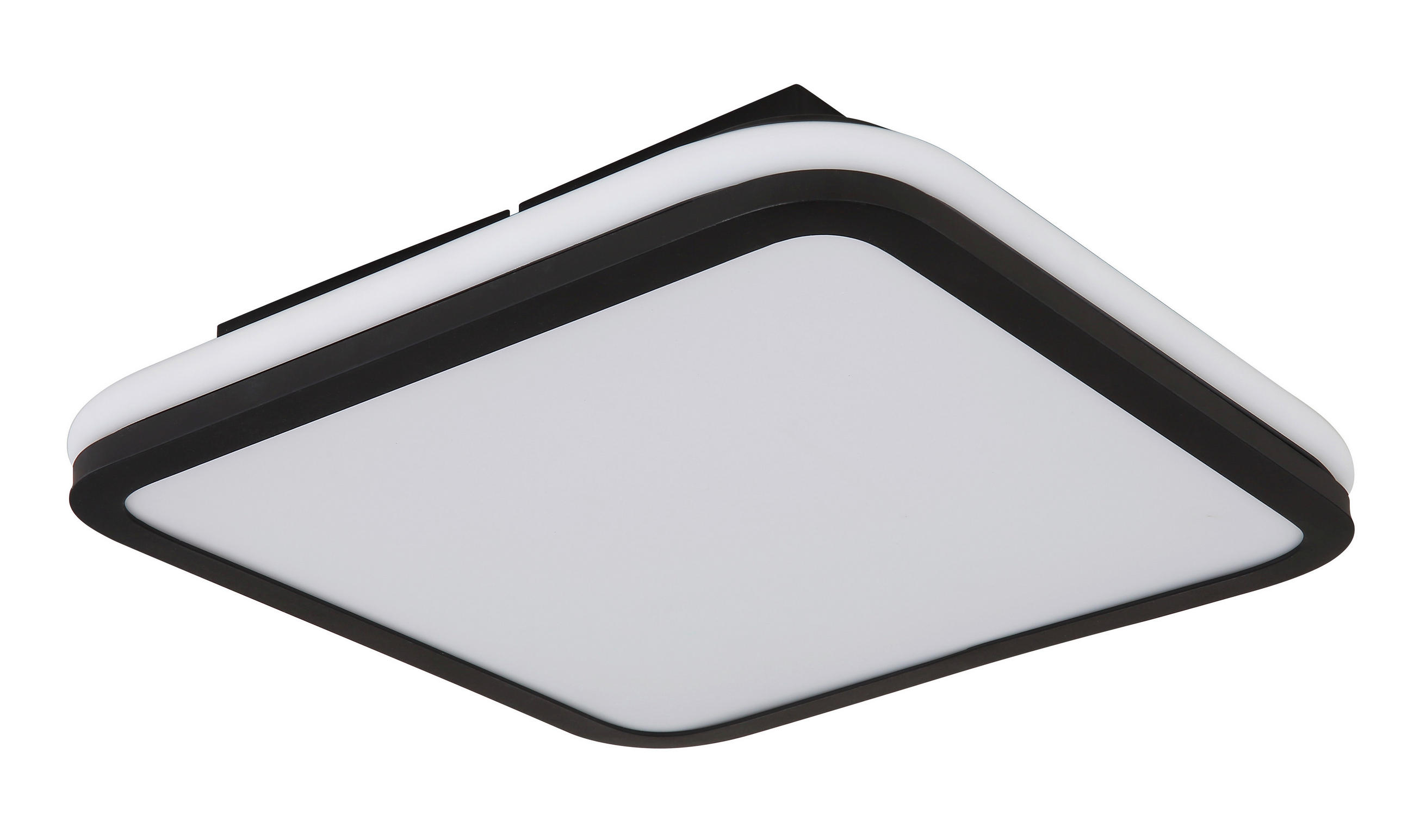 STROPNA LED-SVETILKA  JAXXI ///230 V/ - črna/opal, Basics, kovina/umetna masa (35,5/35,5/7cm)