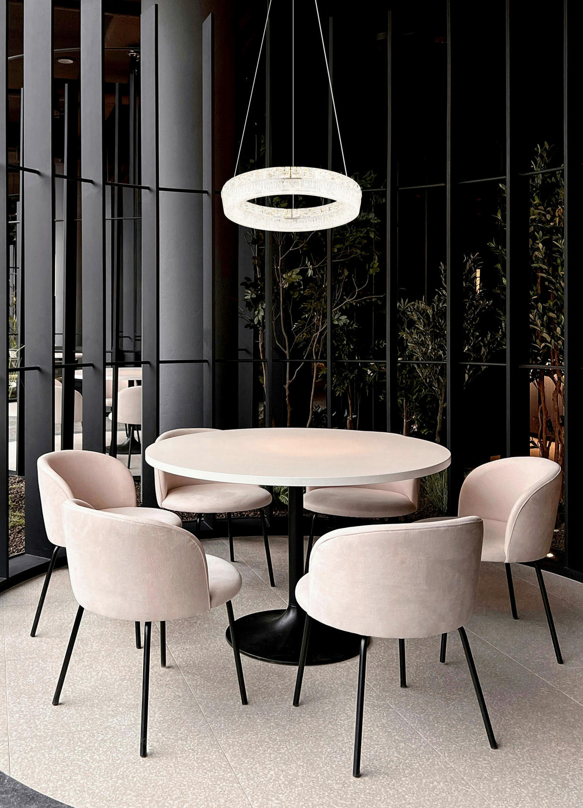 LED-HÄNGELEUCHTE 40/120 cm  - Klar/Chromfarben, KONVENTIONELL, Glas/Kunststoff (40/120cm) - Globo