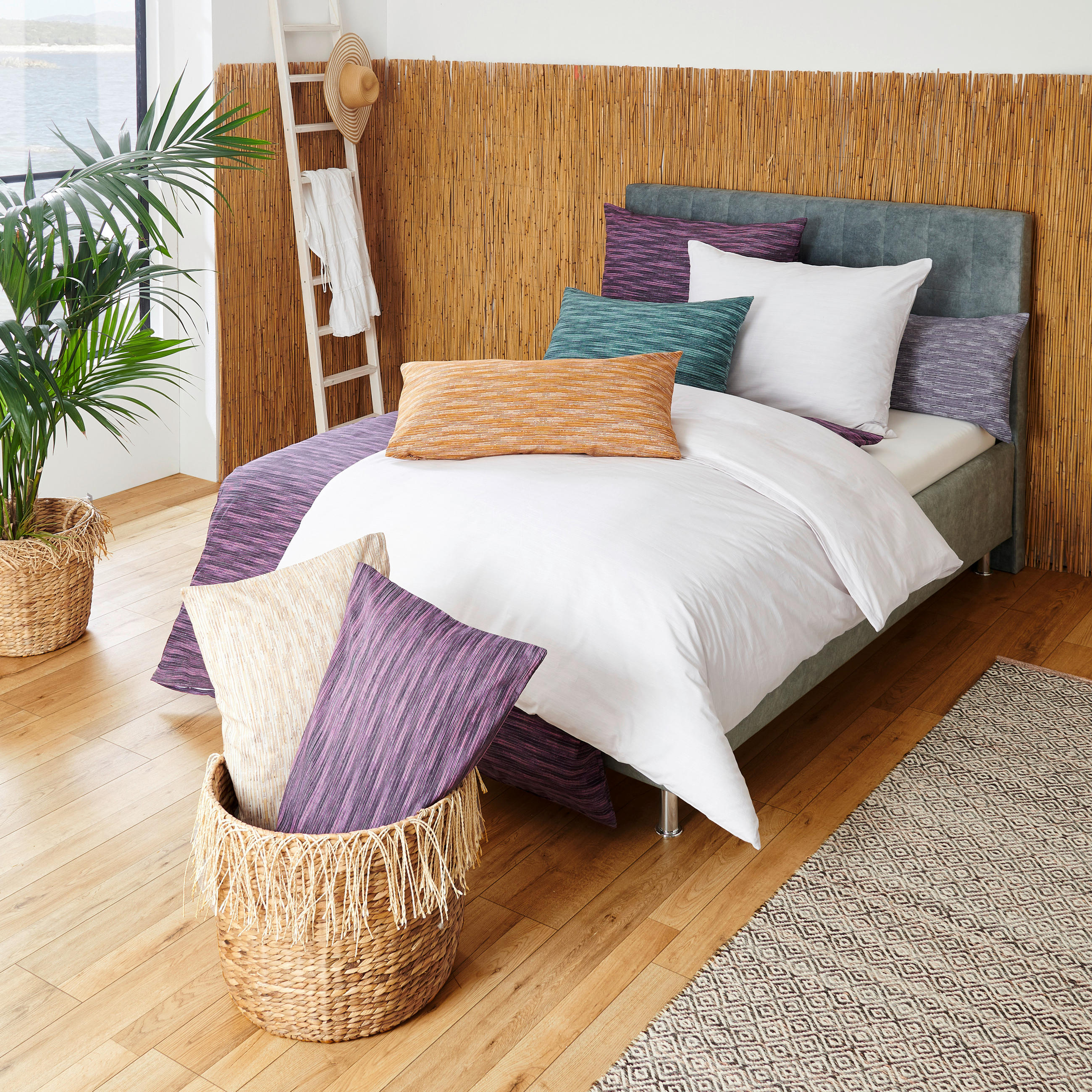 POSTELJNINA AUSTIN 140/200 cm saten krem barve  - krem barve, Basics, tekstil (140/200cm) - Bio:Vio