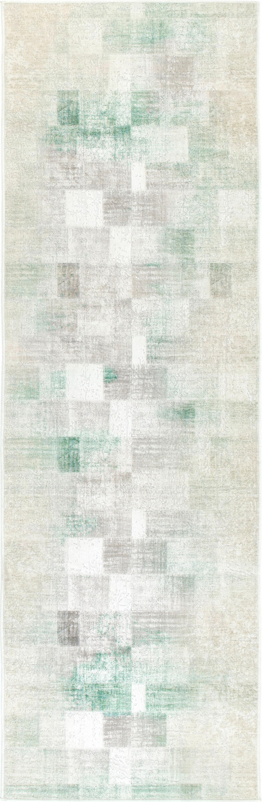 Lindorug Läufer Ondea Martin Creme, Hellgrau, Mintgrün 80x250 cm
