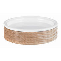 SEIFENSCHALE Holz, Kunststoff  - Eichefarben/Weiß, Basics, Holz/Kunststoff (13,3/4cm) - Sadena