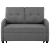 SCHLAFSOFA in Textil Dunkelgrau  - Dunkelgrau/Schwarz, Design, Kunststoff/Textil (140/94/95cm) - Livetastic