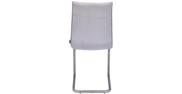 SCHWINGSTUHL in Metall, Textil Hellgrau - Edelstahlfarben/Hellgrau, Design, Textil/Metall (47/92/59cm) - Xora