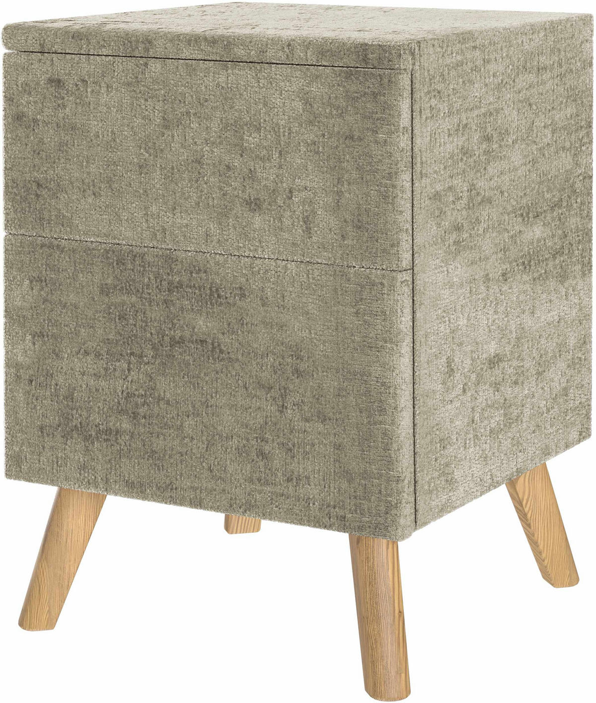 NACHTSCHRANK 40/60/40 cm Eiche vollmassiv  - Hellbraun/Eichefarben, Design, Holz/Textil (40/60/40cm) - Esposa