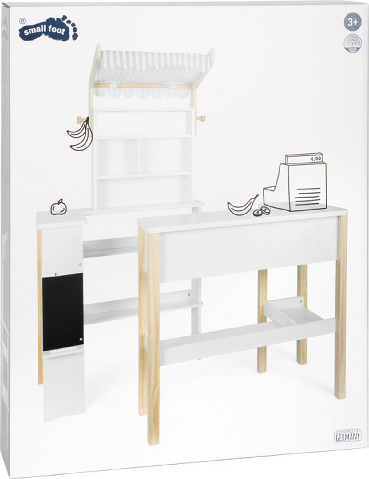 KAUFLADEN  - Multicolor, Basics, Holz/Textil (80/113/30cm) - small foot