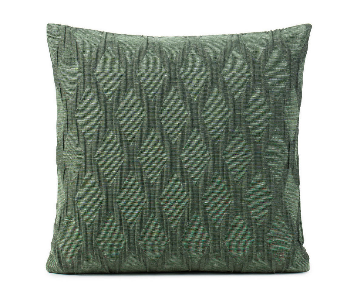 DEKORAČNÝ VANKÚŠ 50/50 cm - tmavozelená, Design, textil (50/50cm) - Novel