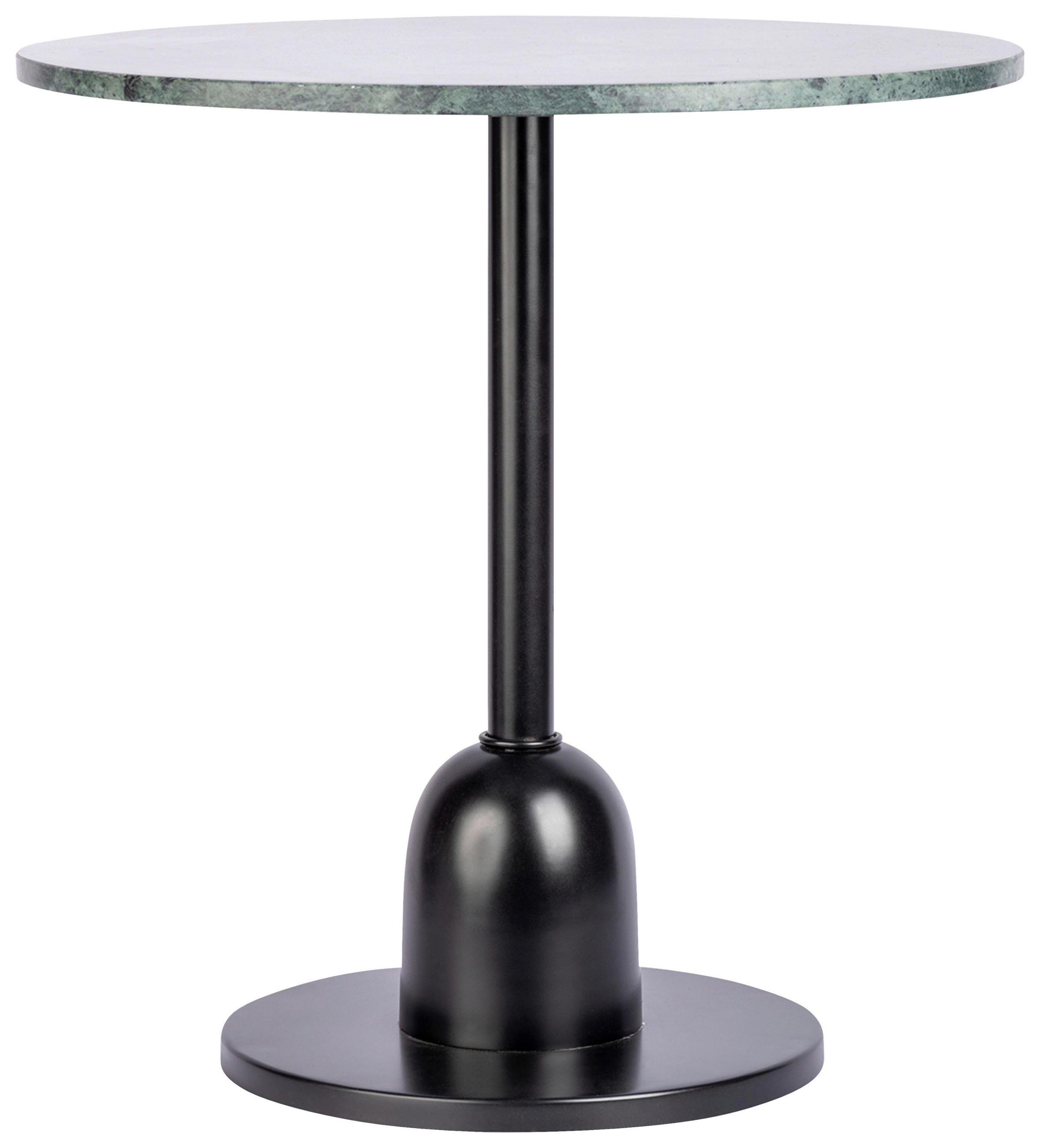 BEISTELLTISCH in Metall 46/46/48 cm  - Dunkelgrün/Schwarz, Design, Stein/Metall (46/46/48cm) - Kayoom