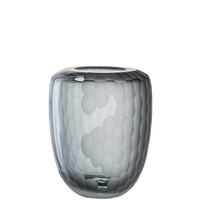 VÁZA, sklo, 22 cm - antracitová, Basics, sklo (18,3/23/18,3cm) - Leonardo