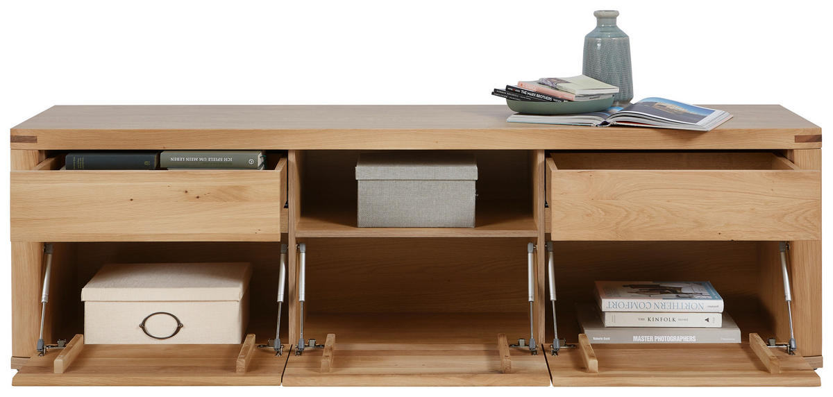 LOWBOARD Timos  in 194/58/50 cm  - Alteiche/Grau, KONVENTIONELL, Holz/Holzwerkstoff (194/58/50cm) - Voleo