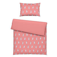 DETSKÉ OBLIEČKY SO ZAJAČIKMI 100/135 cm  - pink, Basics, textil (100/135cm) - Avelia