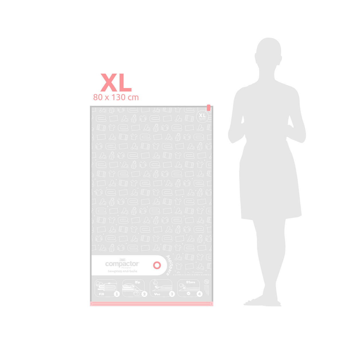 VAKUOVÝ PYTEL - Basics (80/130cm)