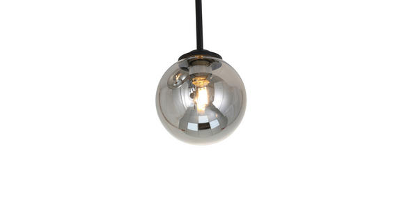 HÄNGELEUCHTE 25,5/25,5/41 cm - Schwarz, Trend, Glas/Metall (25,5/25,5/41cm) - Novel