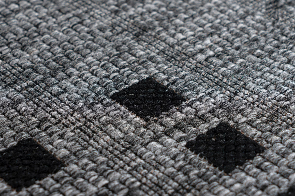 FLACHWEBETEPPICH 120/170 cm Indonesia - Malang Silber Grau  - Grau, KONVENTIONELL, Textil (120/170cm)