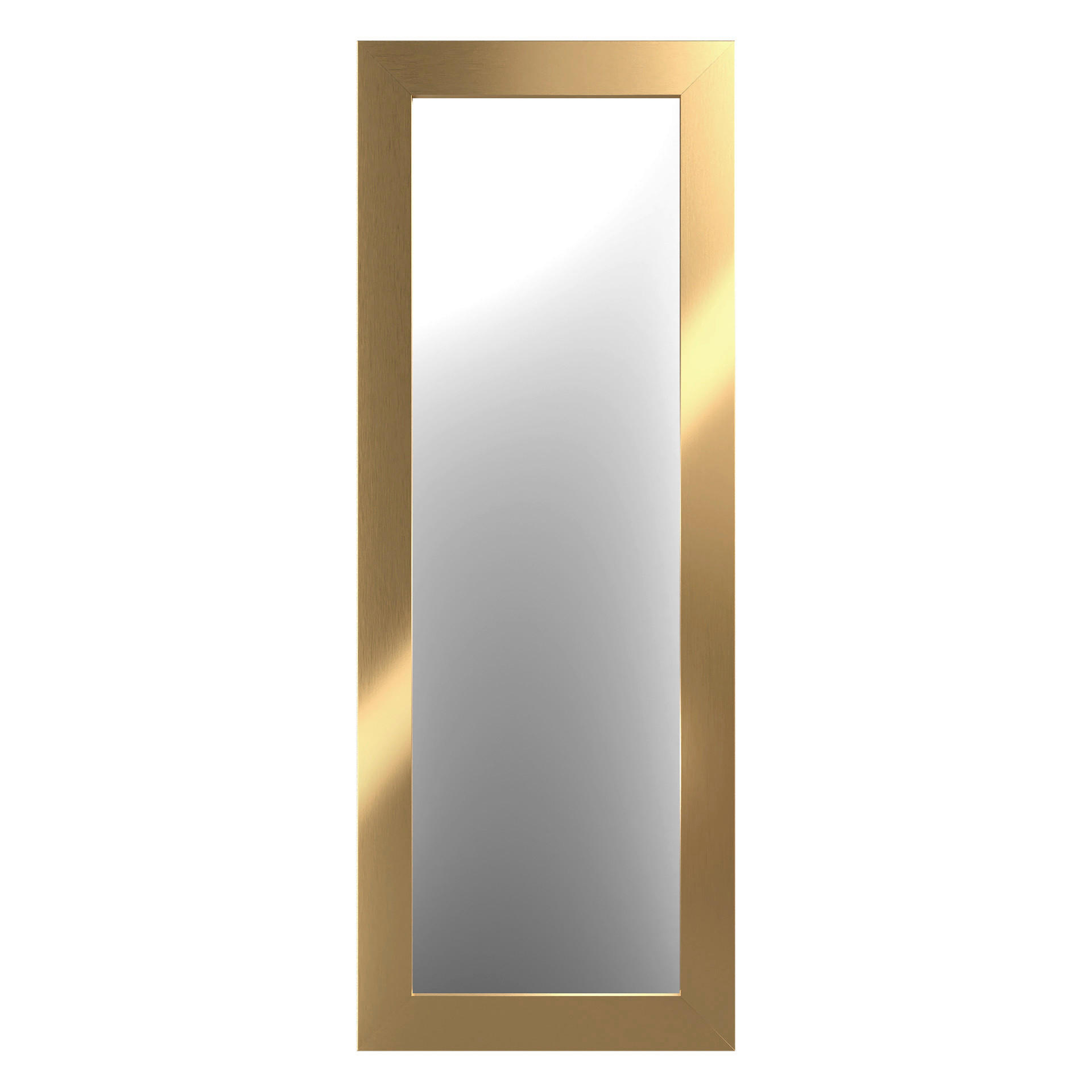 SPIEGEL  56/148 cm   in rechteckig  - Goldfarben, Basics, Glas/Holz (56/148cm)