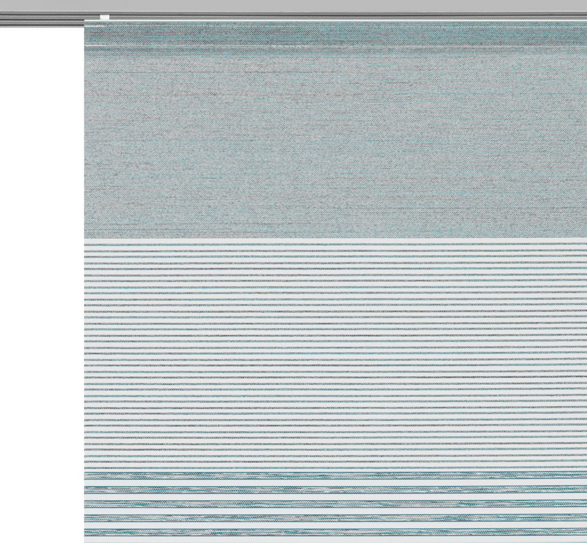 FLÄCHENVORHANG   halbtransparent  60/245 cm   - Petrol, Basics, Textil (60/245cm) - Novel