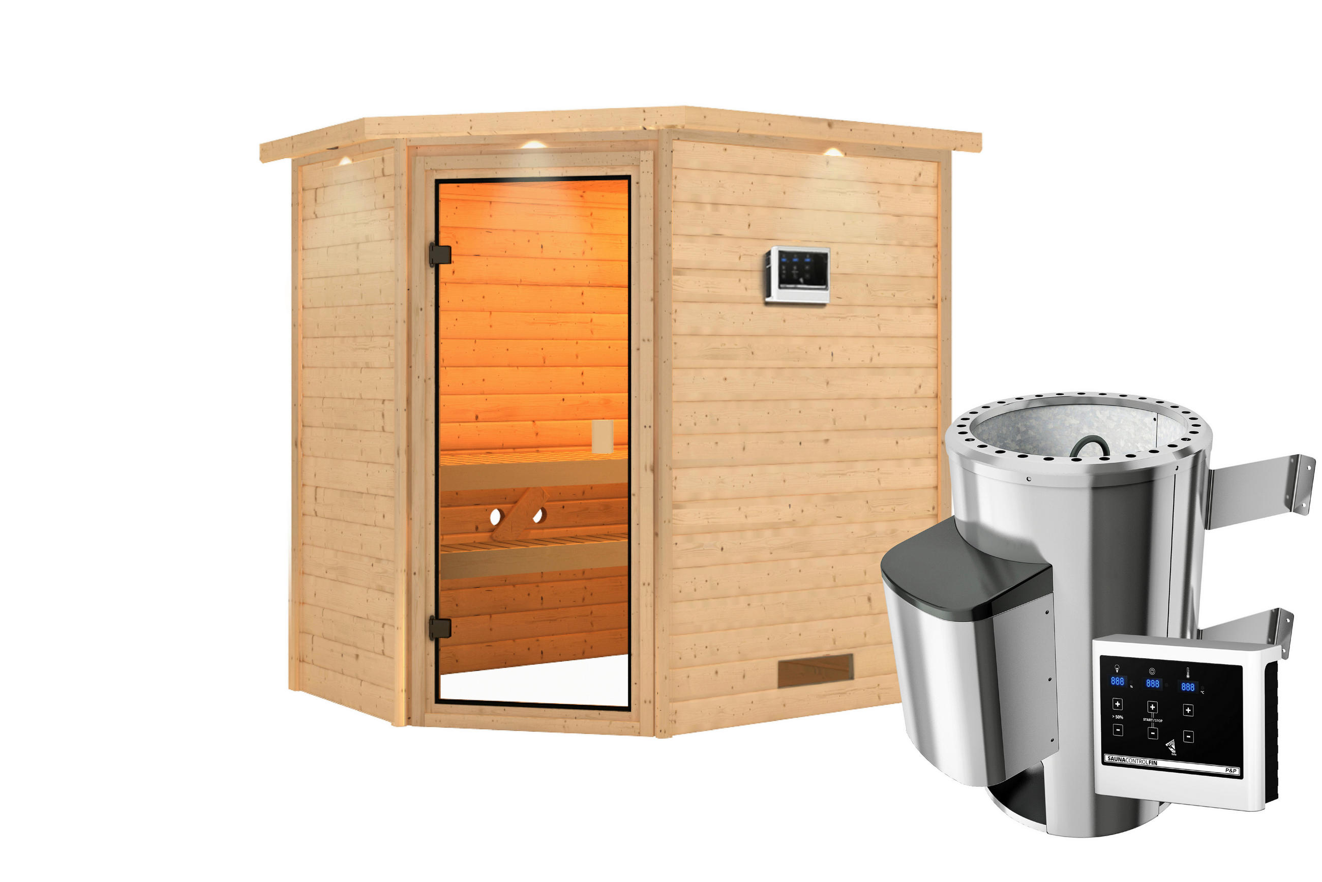 Sauna Helen Eck 196/187/145 cm