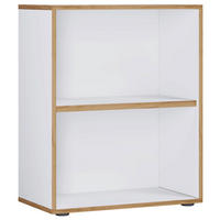 REGAL ZA DOKUMENTE  bijela, hrast medunac  - bijela/hrast medunac, Design, drvni materijal/plastika (60/74/33cm) - P & B