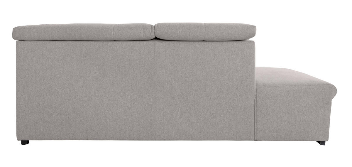 WOHNLANDSCHAFT in Hellgrau  - Hellgrau/Grau, Design, Textil/Metall (215/328/173cm) - MID.YOU
