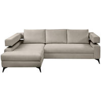 ROHOVÁ SEDAČKA, textil,  - černá, Konvenční, kov/textil (184/265cm) - Hom`in