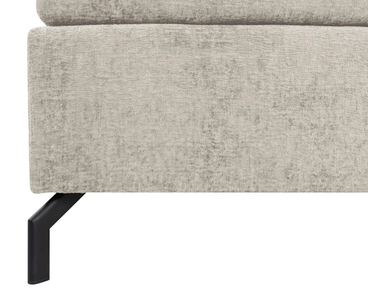 BOXSPRINGBETT 160/200 cm  in Beige  - Beige/Schwarz, Design, Textil/Metall (160/200cm) - Esposa