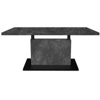 COUCHTISCH Lift rechteckig Graphitfarben, Schwarz  - Graphitfarben/Schwarz, Design, Holzwerkstoff/Metall (120/55-69/70cm) - MID.YOU