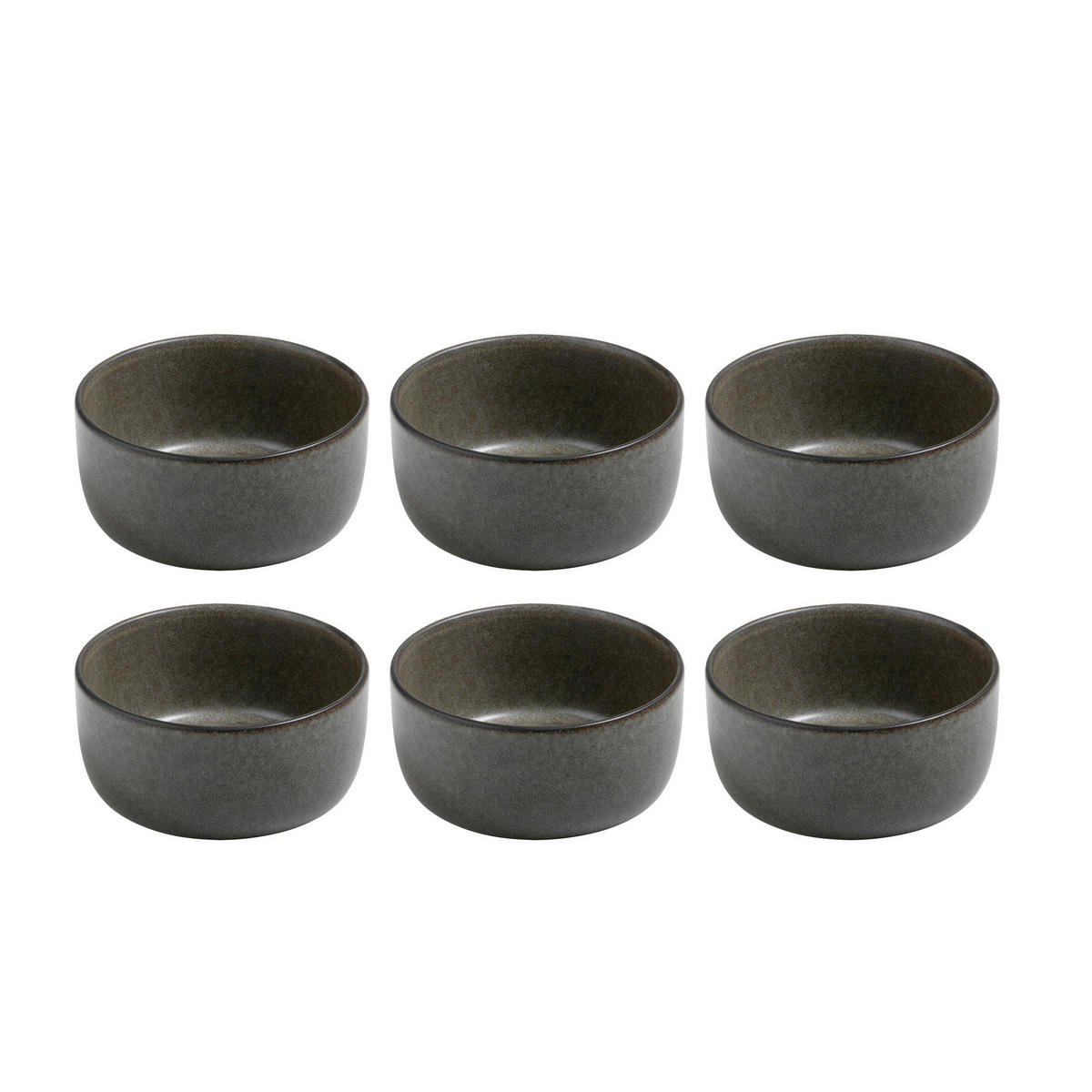 SCHÜSSELSET RAW 6-teilig 13,5 cm  - Graubraun, Basics, Keramik (13,5cm) - Aida