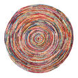WEBTEPPICH 120 cm Sixteen round Multicolor  - Multicolor, Trend, Textil (120cm) - Novel