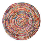 WEBTEPPICH 120 cm Sixteen round Multicolor  - Multicolor, Trend, Textil (120cm) - Novel