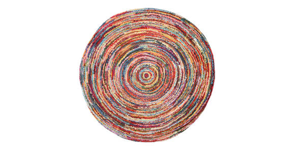 WEBTEPPICH 120 cm Sixteen round Multicolor  - Multicolor, Trend, Textil (120cm) - Novel